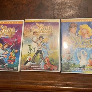 Lot of 3 Swan Princess movies